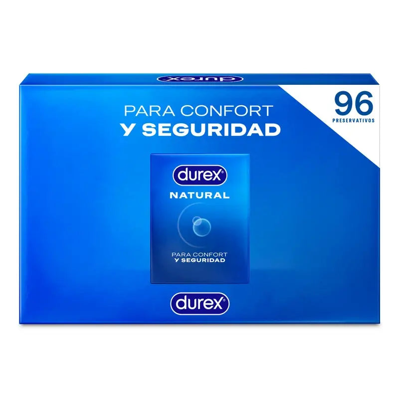 Durex Preservativos Natural Plus, Pack 96 unidades