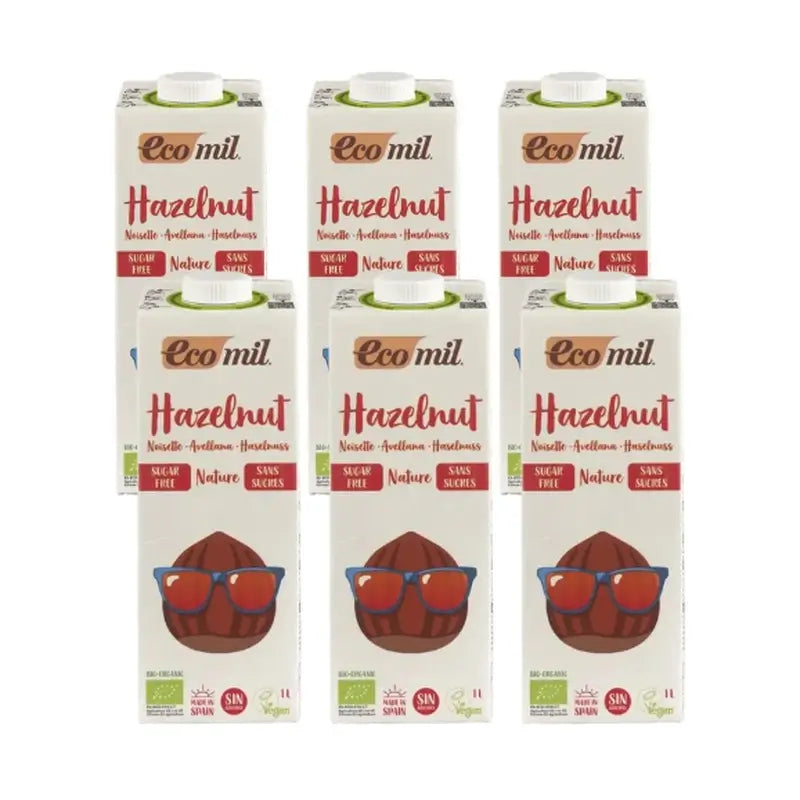 Ecomil Hazelnut Nature, 6x1 Litro