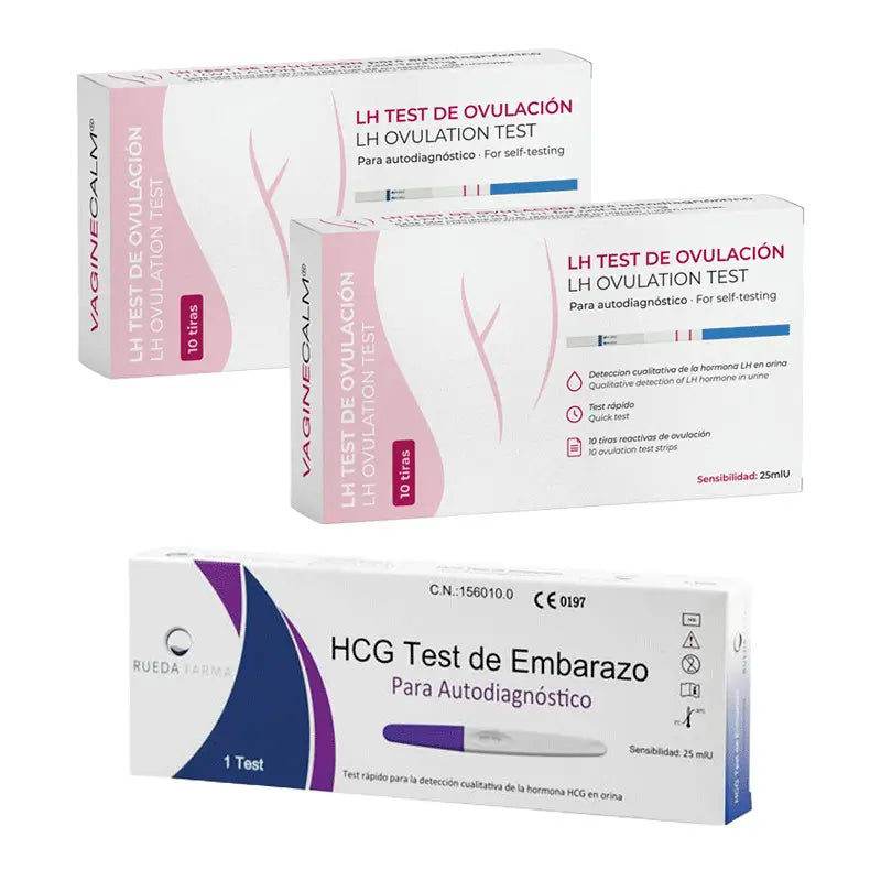 Vaginecalm Pack Lh Test de Ovulación Hcg Test de Embarazo