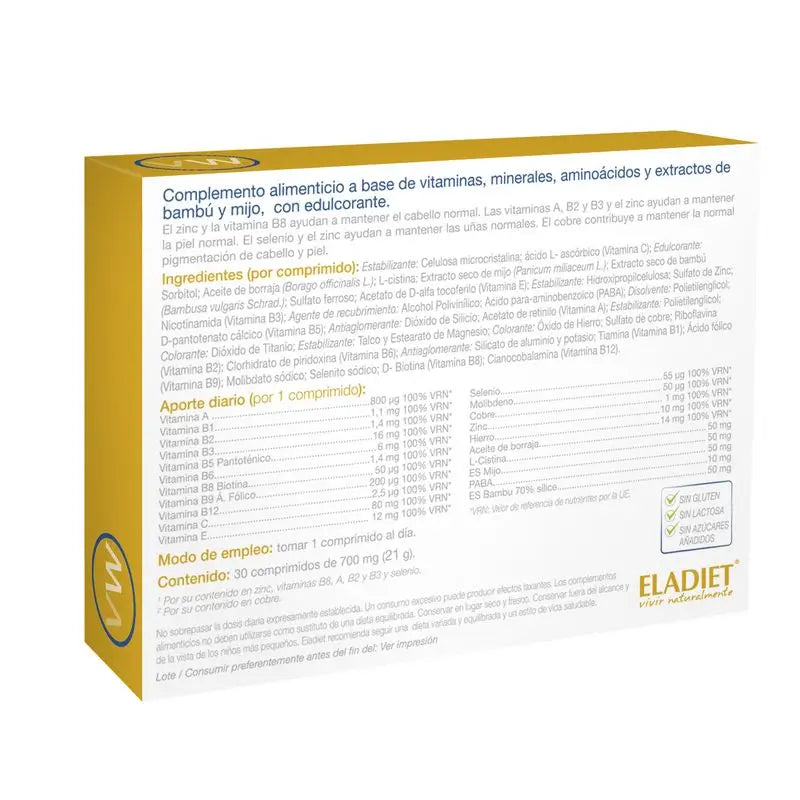 Eladiet Vitawoman Cabello, Piel y uñas 30 comprimidos