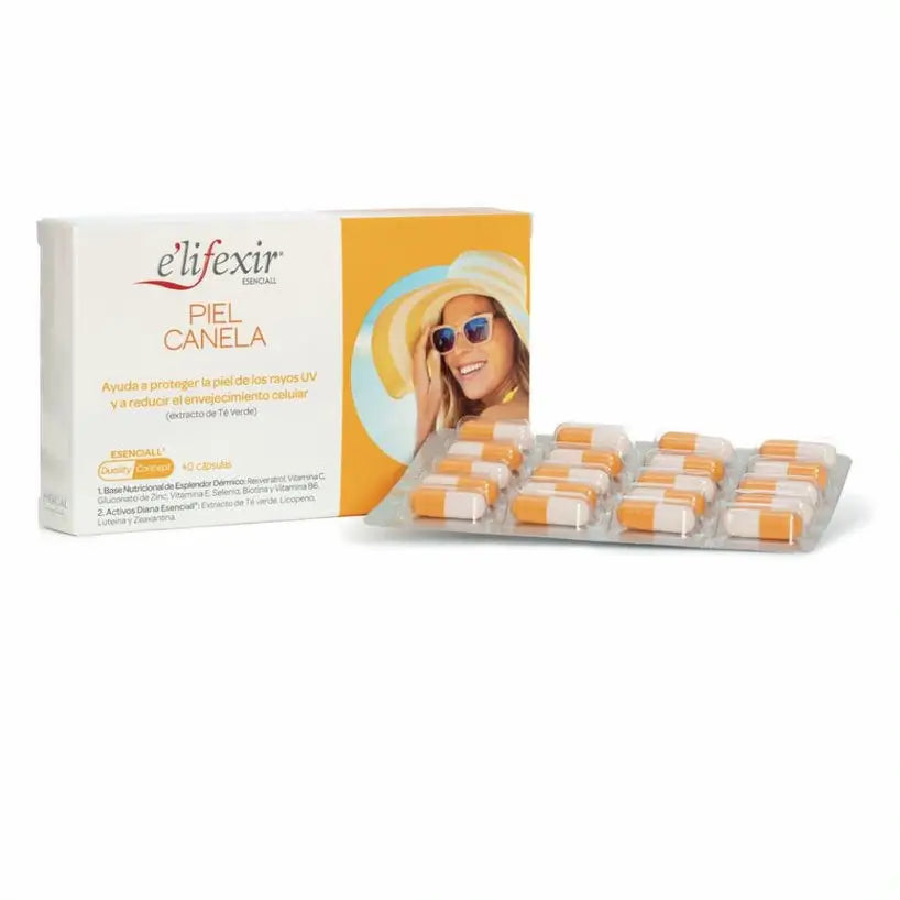 Elifexir Esenciall Piel Canela Acelerador Bronceado 40 Capsulas