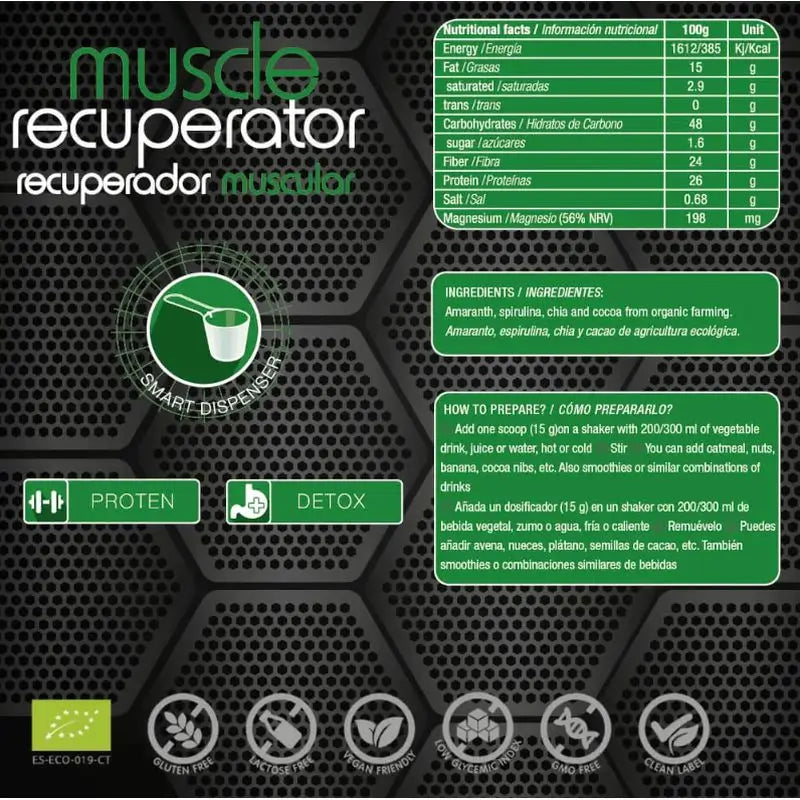 Energy Feelings Recuperador Muscular 750Gr. Eco Vegan