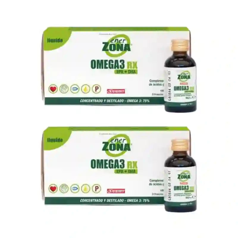 Enerzona Omega 3 Rx Líquido 3 Frascos X 33,3 Ml, Pack De 2