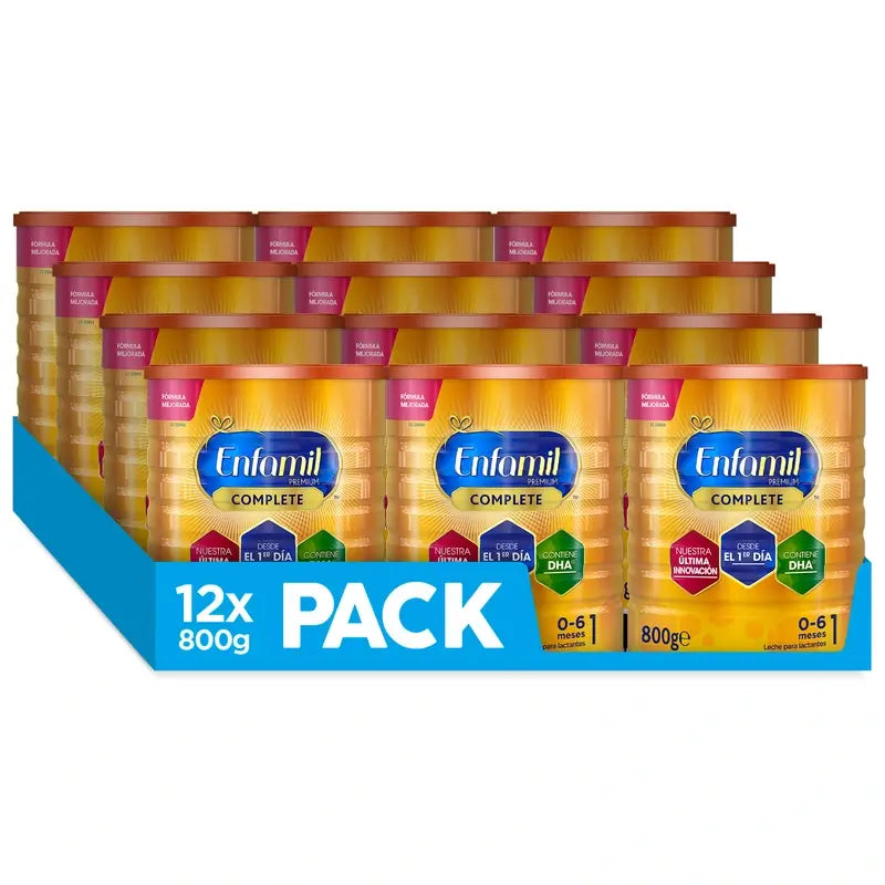 Enfamil Complete 1 Leche de Inicio, 12 X 800 gr