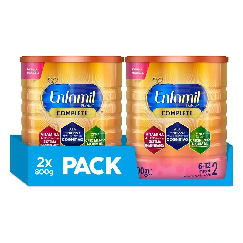 Enfamil Complete 2 Leche de Continuación, 2 X 800 gr