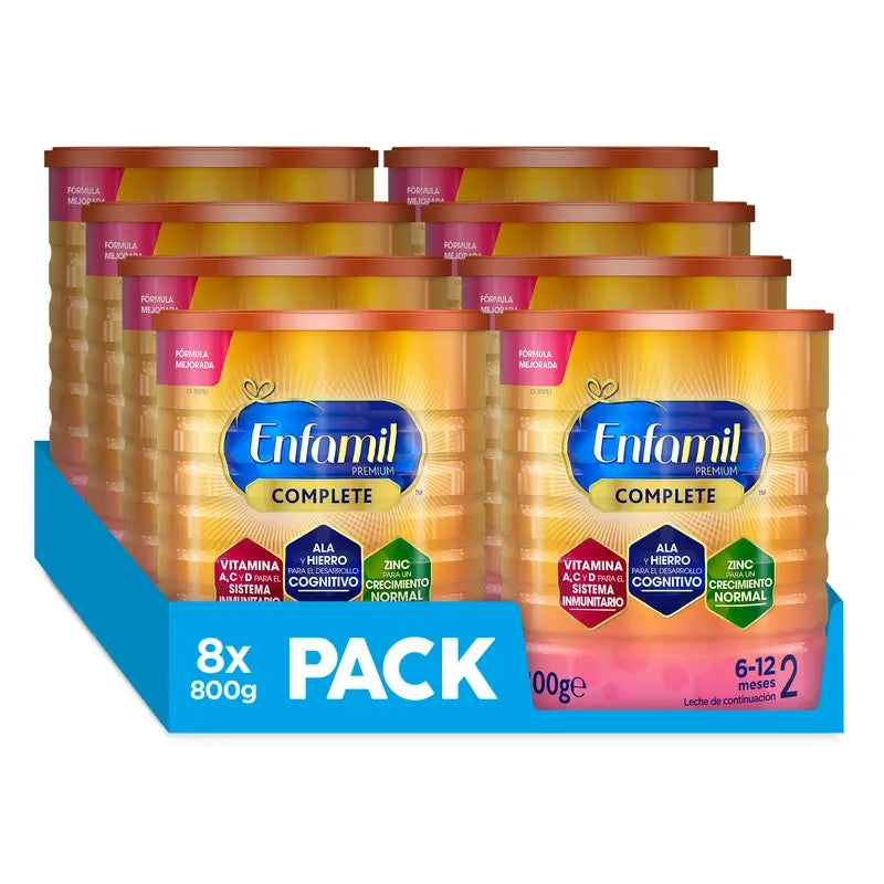 Enfamil Complete 2 Leche de Continuación, 8 X 800 gr