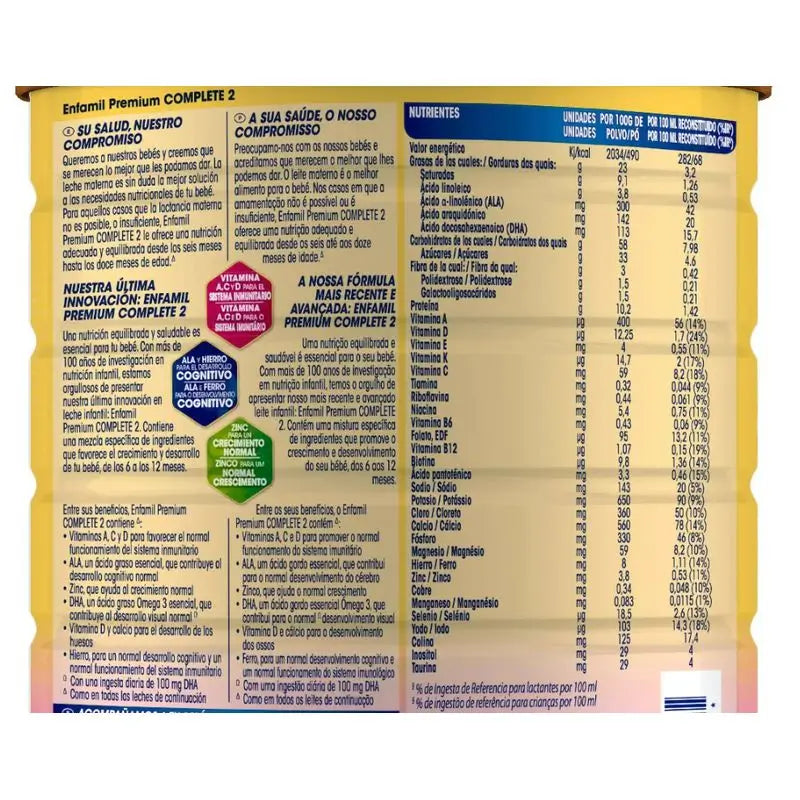 Enfamil Complete 2 Leche de Continuación, 800 gr