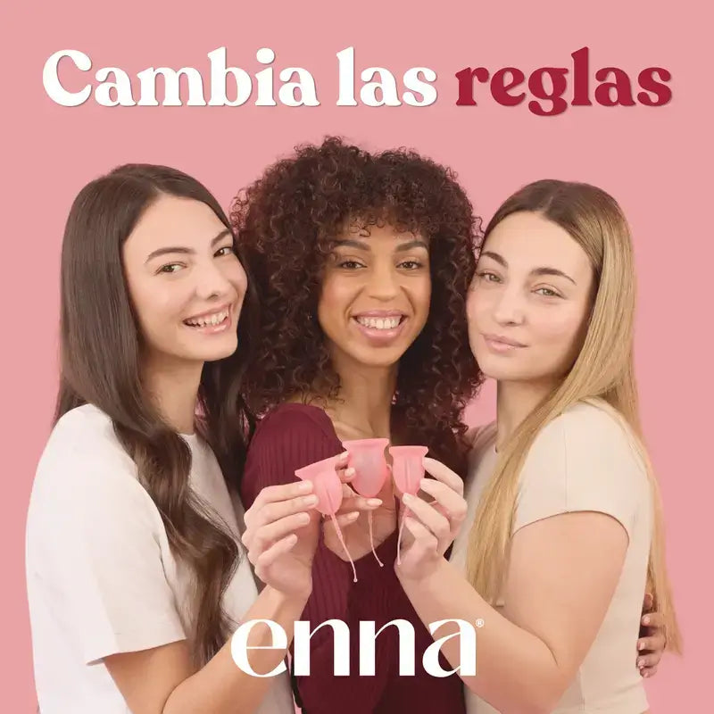 Enna Cycle Original Copa Menstrual Sin Aplicador, Talla L, Pack 2 Uds