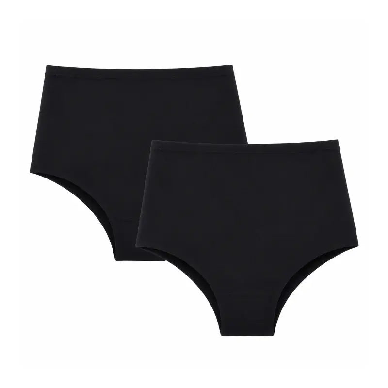 Enna Incontinencia Mujer Cintura Alta 40 Ml Absorción,Talla 2XL, Negro Pack 2 Uds
