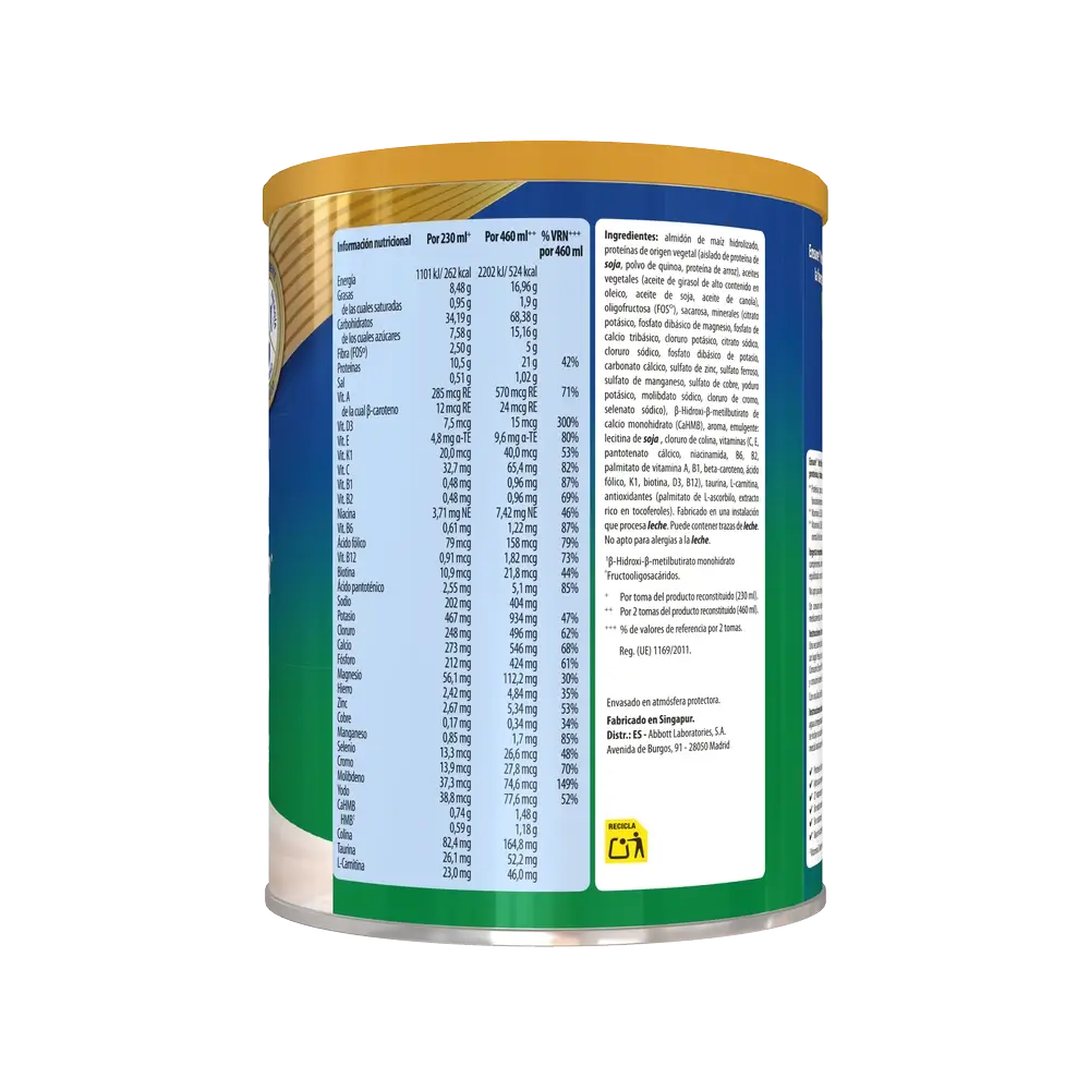 Ensure Nutrivigor Origen Vegetal Sabor Almendra Adultos, 850 gr