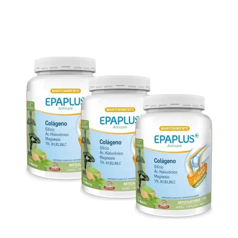 Epaplus Arthicare Colágeno Té Matcha Polvo 30 Días 30 Uds, Pack 3