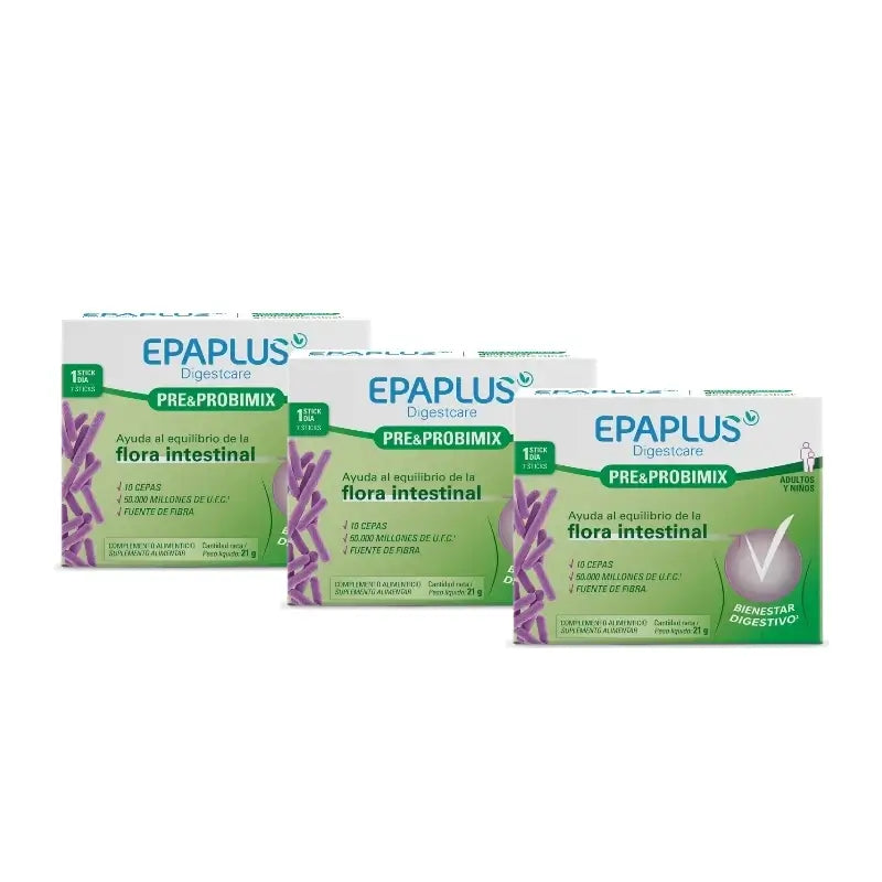 Epaplus Digestcare Pre&Probimix 7 Sticks, Pack 3