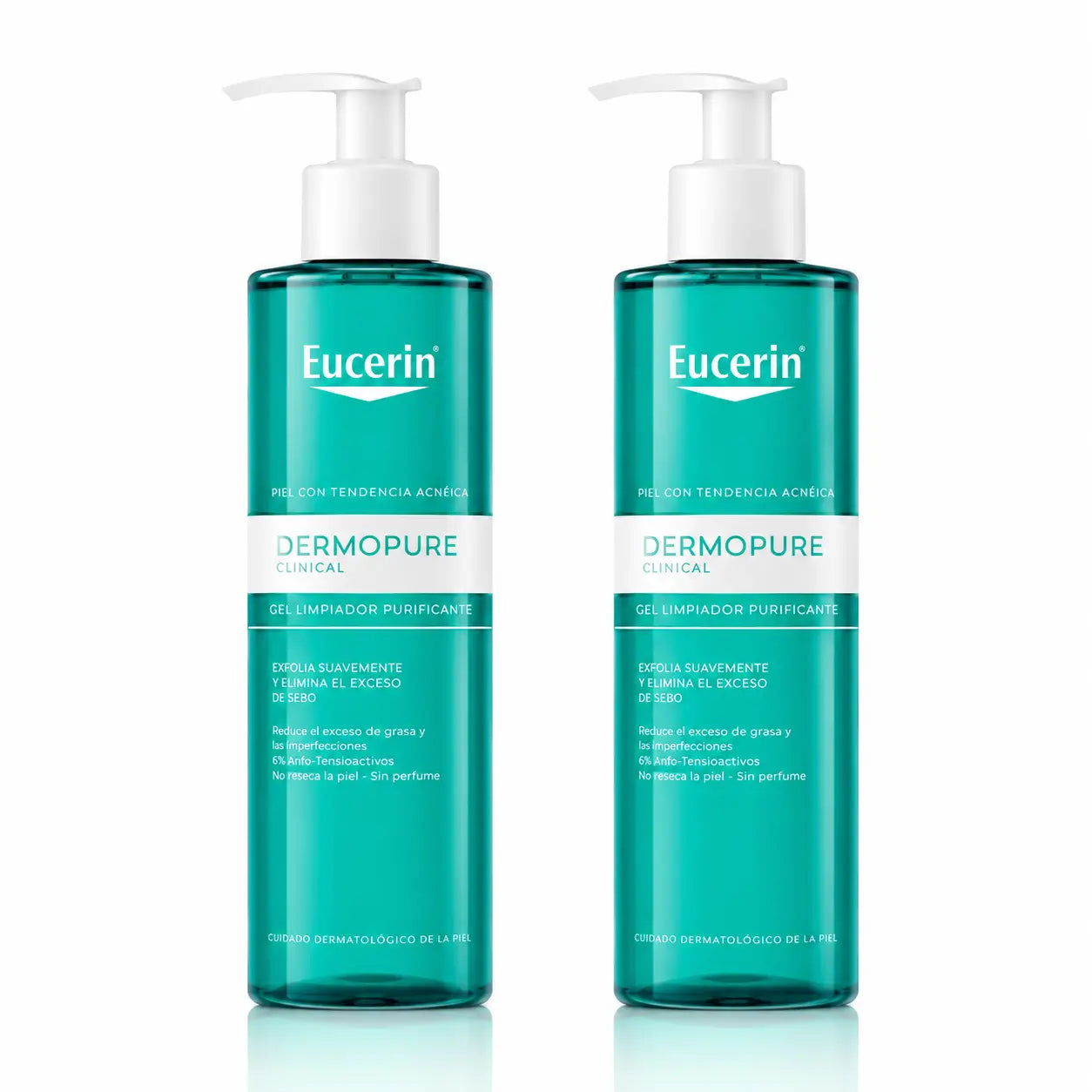 Eucerin Dermopure Gel Limpiador, 400 Ml , pack 2