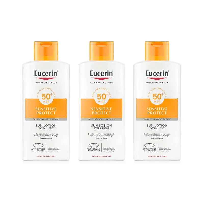 Eucerin Eucerin Solar Loción Extra Light Spf50, 3X400 Ml