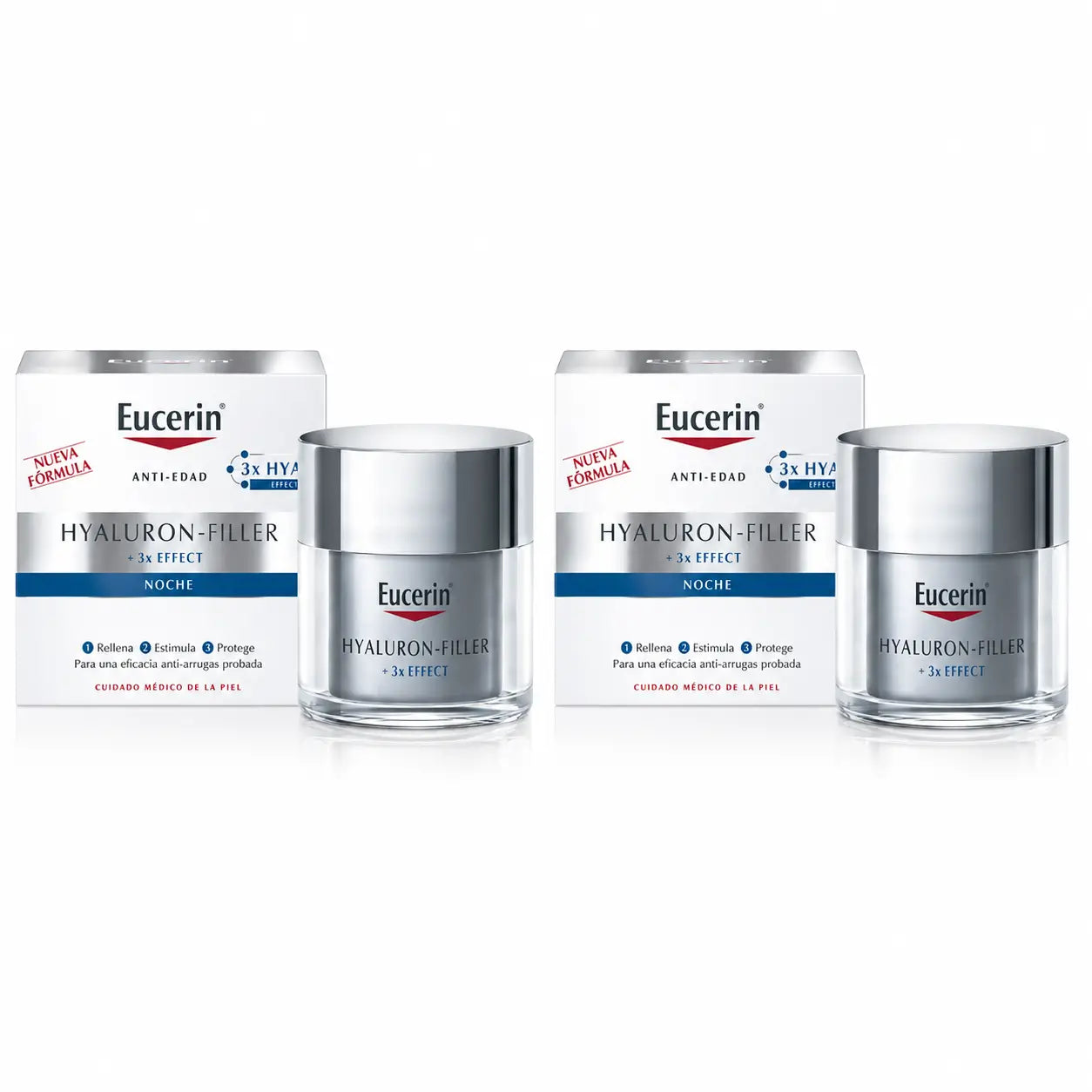 Eucerin Hyaluron Facial Filler 3X Effect Noche 50Ml , pack 2