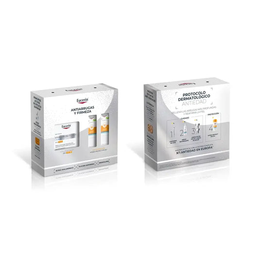 Eucerin Pack Antiedad Hyaluron-Filler Crema De Día Fps 30 50Ml + 2 Minis Sun Hydro Protect Fps 50+ 2X5Ml