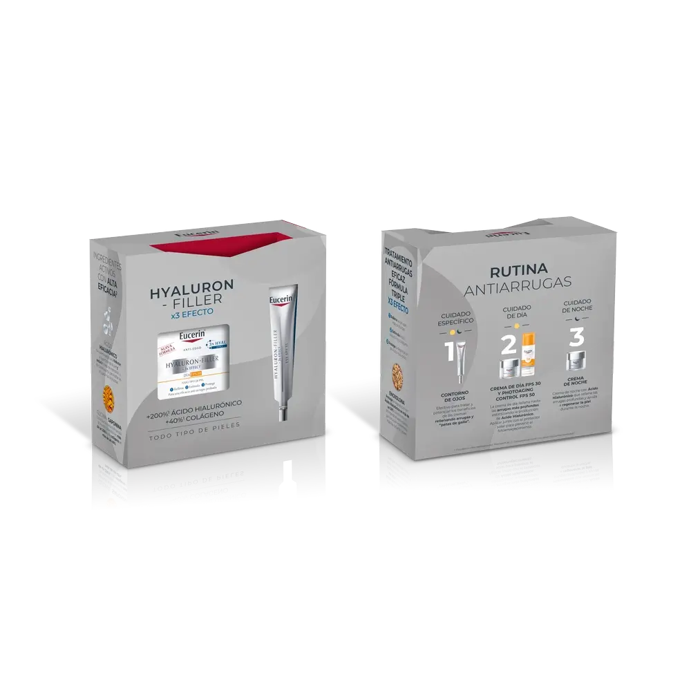 Eucerin Pack Hyluron-Filler Crema de Día SPF30 + Contorno de ojos 15ml