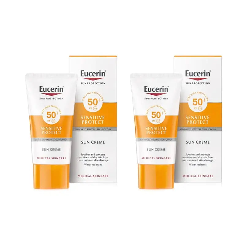 Eucerin Sensitive Protect Solar Creme SPF50+, 2x50 ml