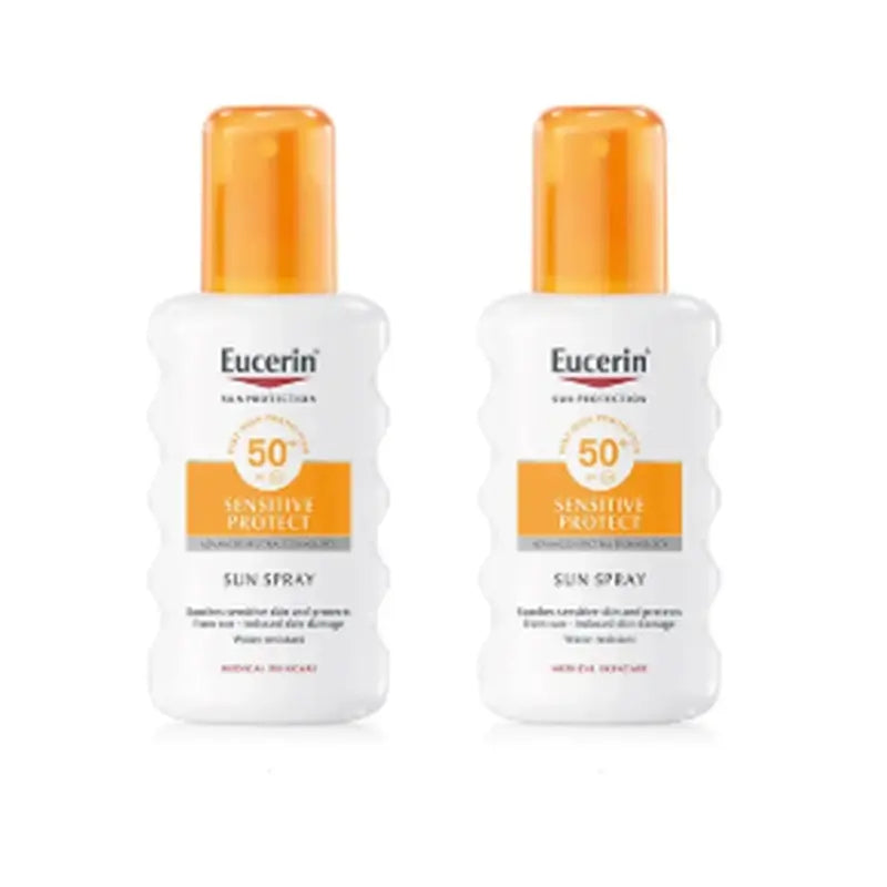 Eucerin Solar Sensitive Protect Solar Spray SPF50, 2x200 ml