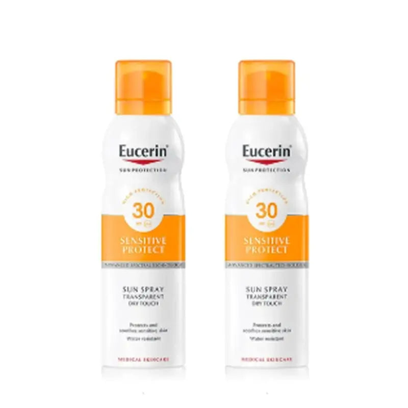 Eucerin Solar Spray Transparente Dry Touch SPF30, 2x200 ml