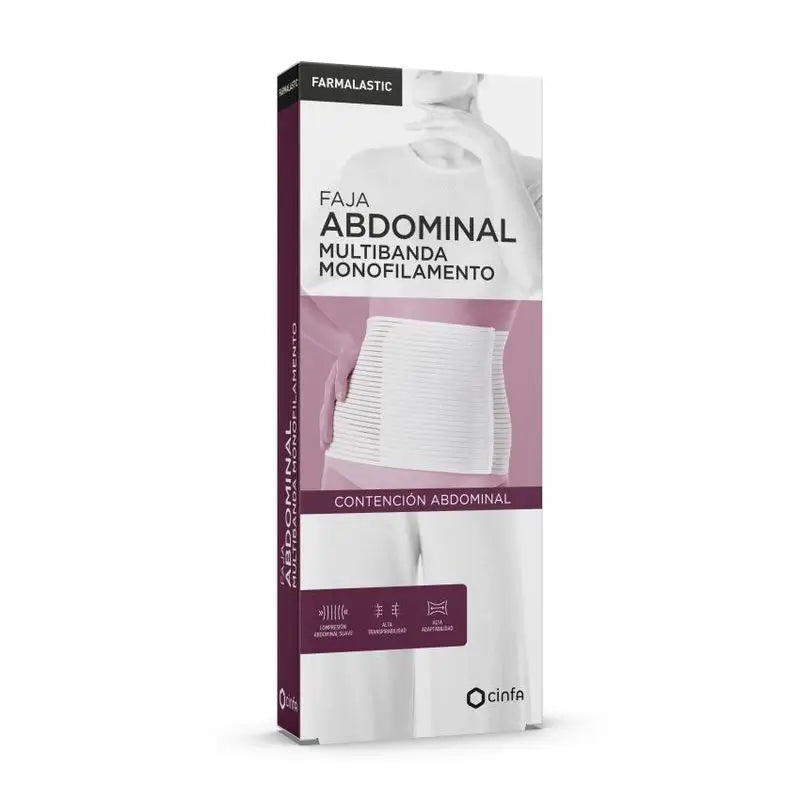 Farmalastic Faja Lumbar Velcro Blanca, Talla 3