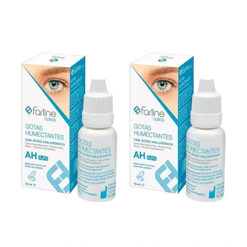 Farline Farline Gotas Humectantes 0,2% Ácido Hialurónico, 2X15 Ml