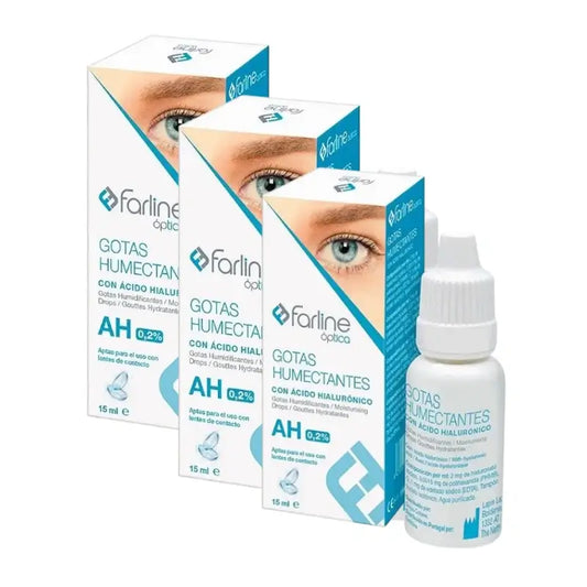 Farline Farline Gotas Humectantes 0,2% Ácido Hialurónico, 3X15 Ml