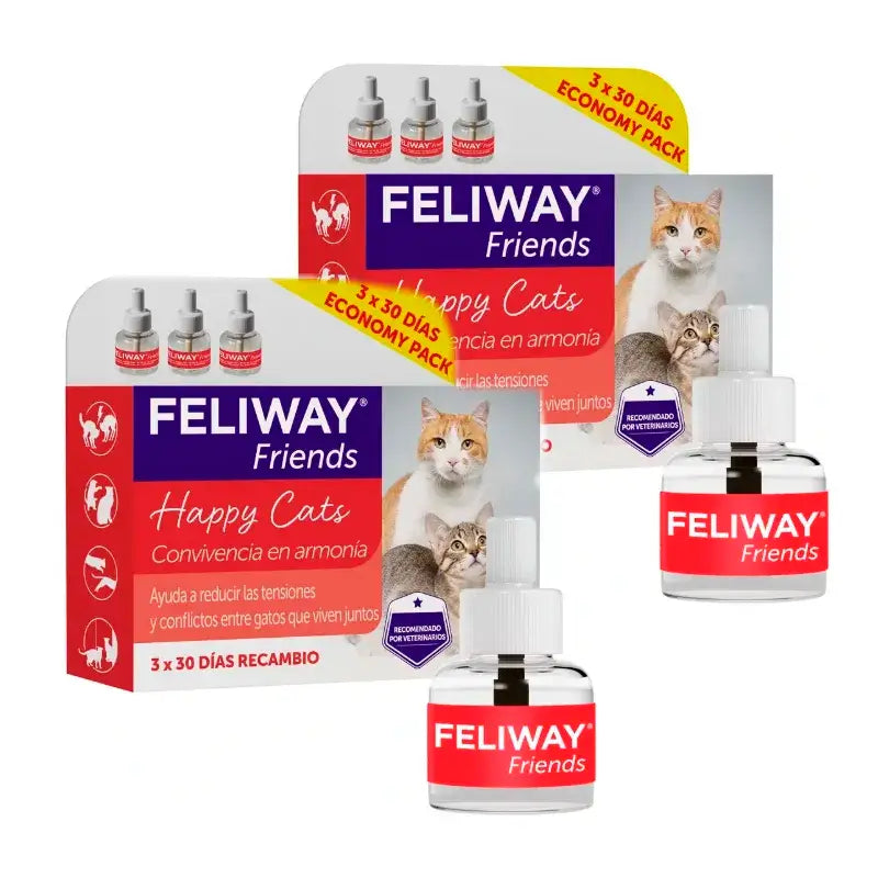 Feliway Friends 3X48 ml, Pack 2 uds