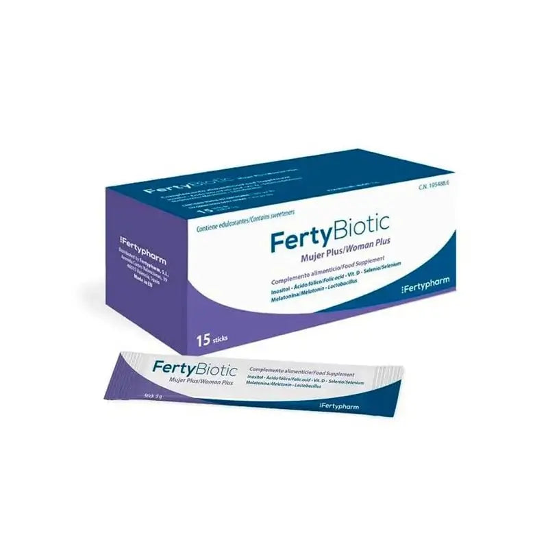 Fertybiotic Mujer Plus, 15 sticks