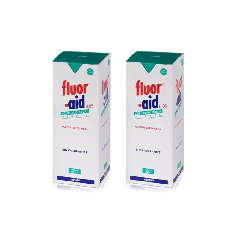 Fluor Aid Fluor Aid Colutorio Bucal Diario 0'05, 2X500 Ml