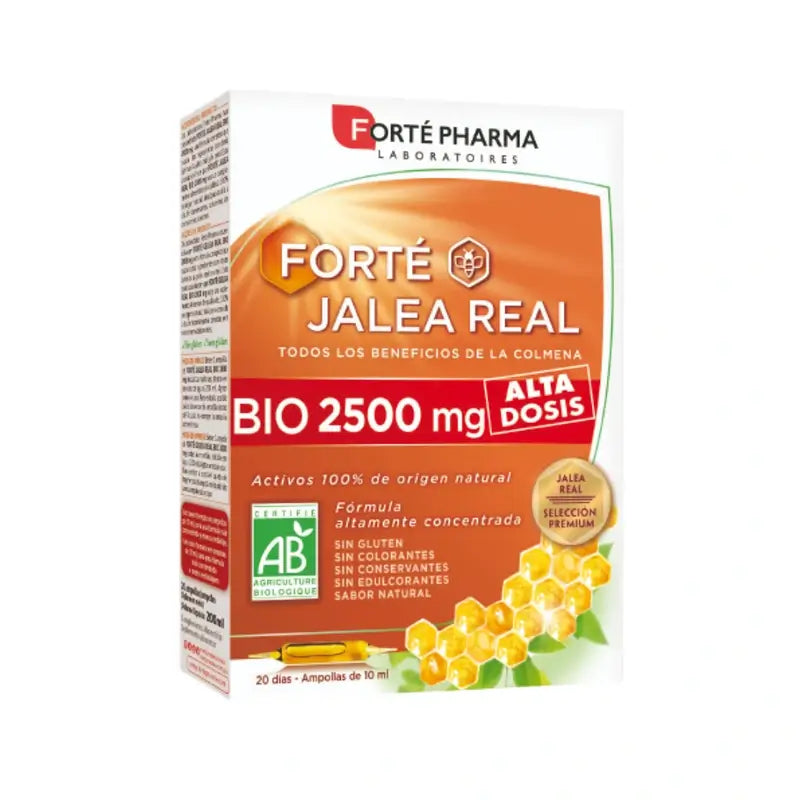 Forté Pharma Forté Jalea Real Bio 2500 mg, 20 Amp x 10 ml