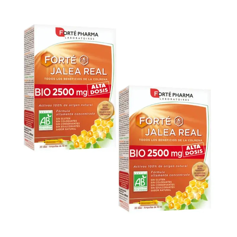 Forte Pharma Duplo Forté Jalea Real Bio 2500 mg 2 x 20 Amp x 10 ml