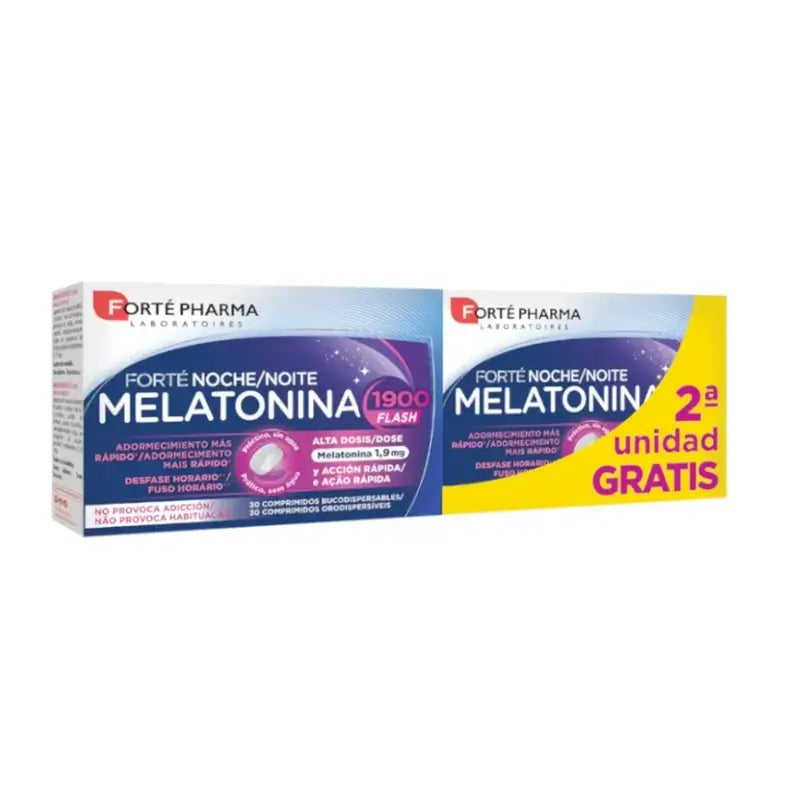 Forté Pharma Pack Melatonina Flash, 2 x 30 comprimidos