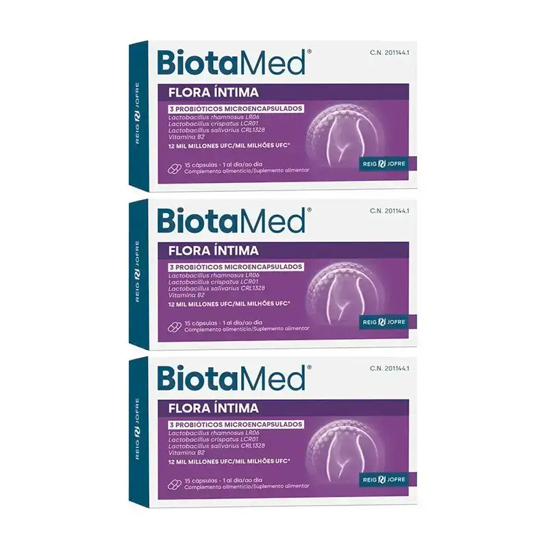 Biotamed Flora Íntima, Pack 3 x 15 Capsulas