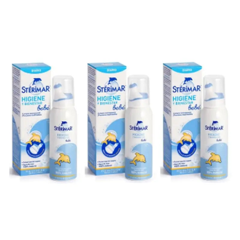 Sterimar Higiene Y Bienestar Bebé, 3 x 50 ml