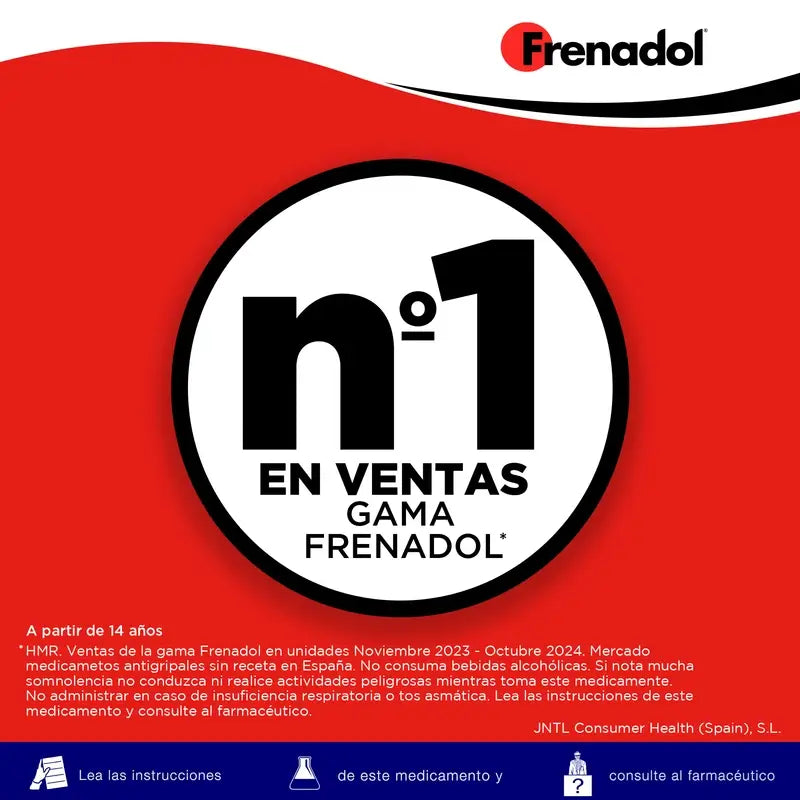 FRENADOL® Forte Antigripal, Vía Oral, 10 sobres
