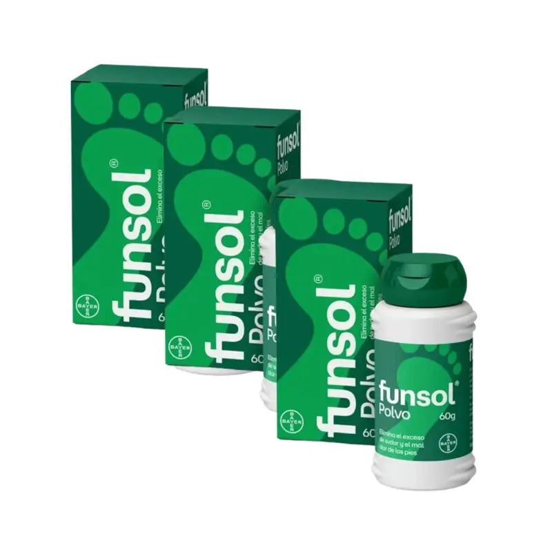 Funsol Desodorante En Polvo Pies, 3X60 Gr