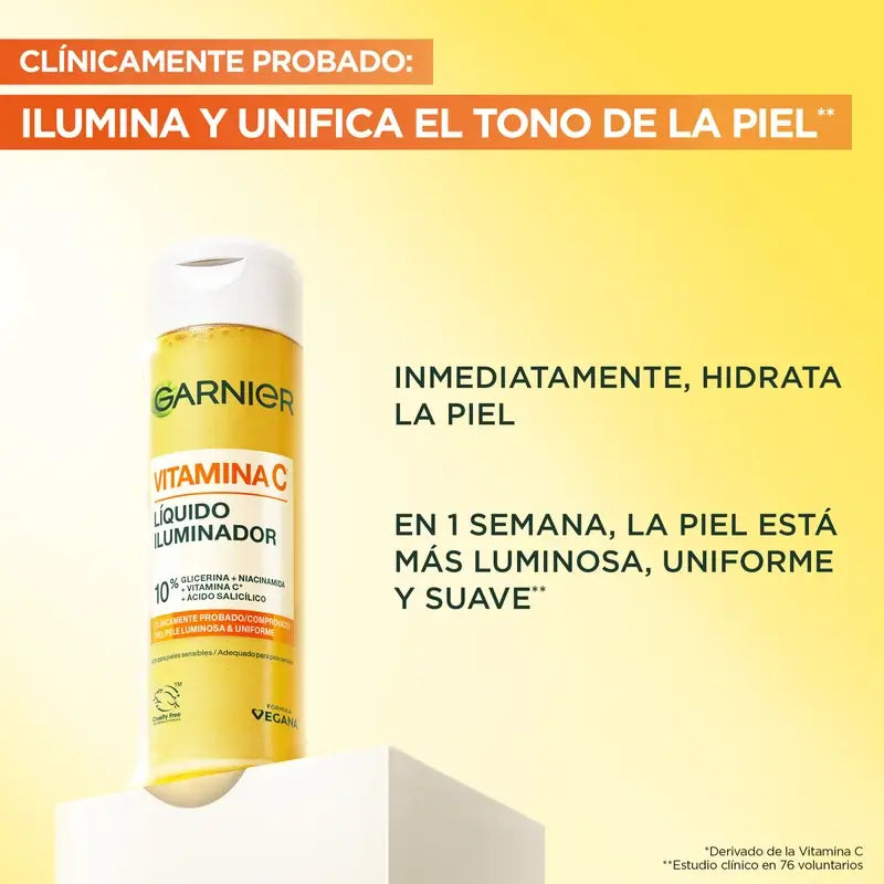 Garnier Salicylic Vit C Iluminador Liquido 120Ml
