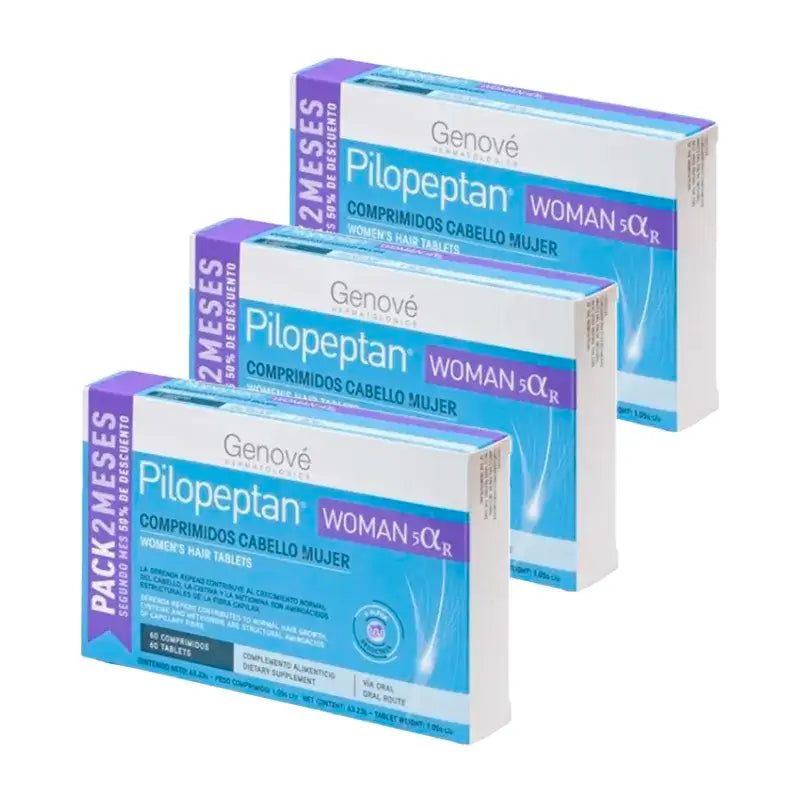Genové Pilopeptan Woman 5 Alfa R, Pack 3 x 60 comprimidos