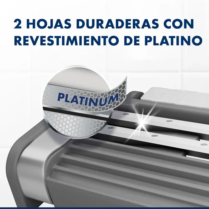 Gillette Blue Ii Max maquinillas desechables X10, 2 hojas gel lubricante