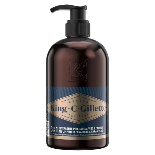 Gillette King C. Gel Para Barba Y Rostro , 350 ml