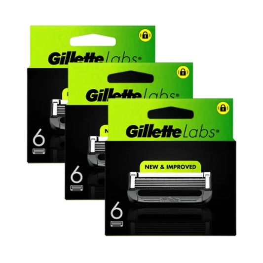 Gillette Labs Recambios, 6 x 3 unidades