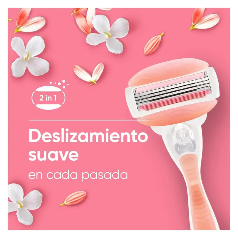 Gillette Venus Comfortglide Spa Breeze Maquinilla De Depilación Mujer, 1 Mango + 3 Recambios