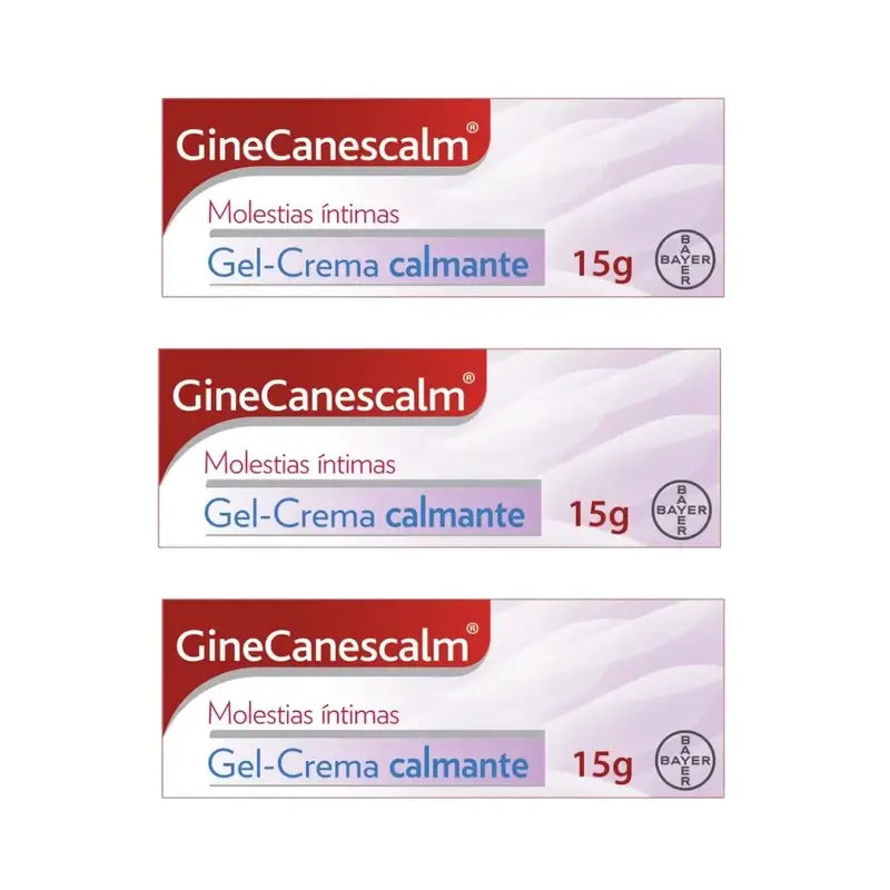 Ginescanes GineCanescalm Gel-Crema Calmante, 3X15 Gr