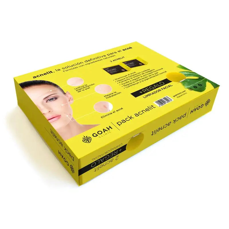 Goah Pack Acnelit + Limpiador Facial De Regalo, 120 cápsulas