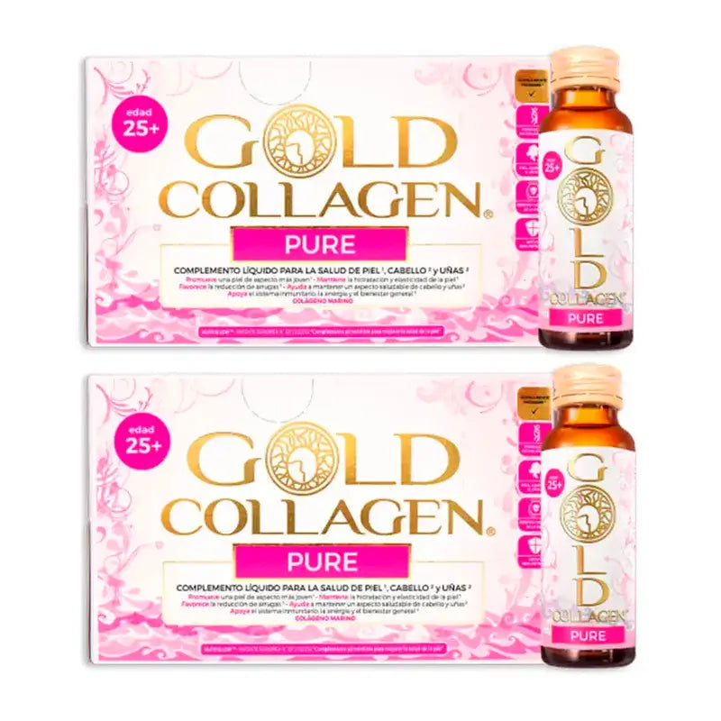 Gold Collagen Pure, Pack 2 x 10 Ampollas