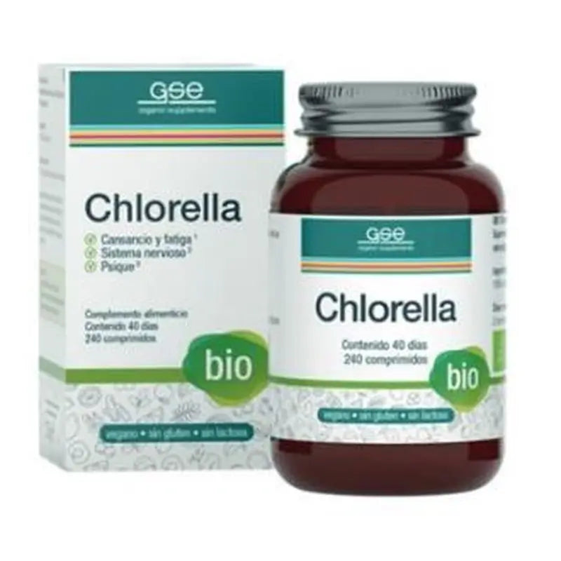 Gse Chlorella 240 Comprimidos Bio Vegan