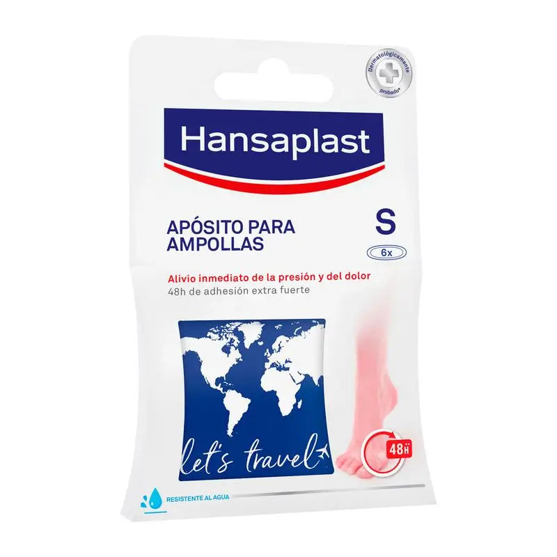 Hansaplast Pies Apósitos Pequeños Para Ampollas Con Hidrocoloide , 6 unidades