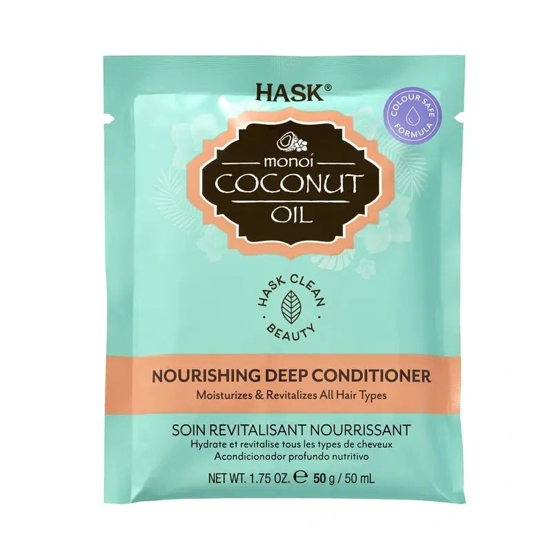 Hask Mascarilla Nutritiva Monoi Coconut Oil , 50 gr