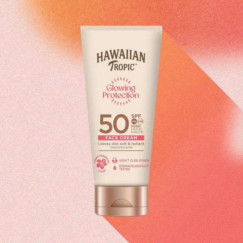 Hawaiian Tropic Glowing Protection Face Spf50 50 Ml